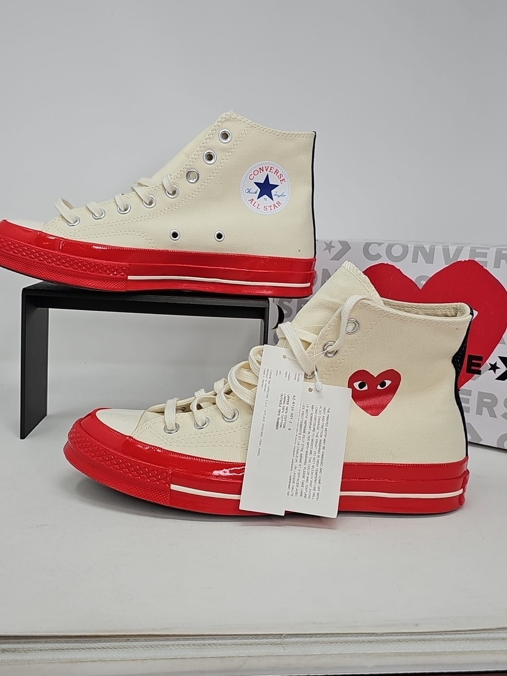 Converse x Commes De Garcon All Star Chuck 70 AO1794C Unisex Shoes - Size 10 - Picture 3 of 10